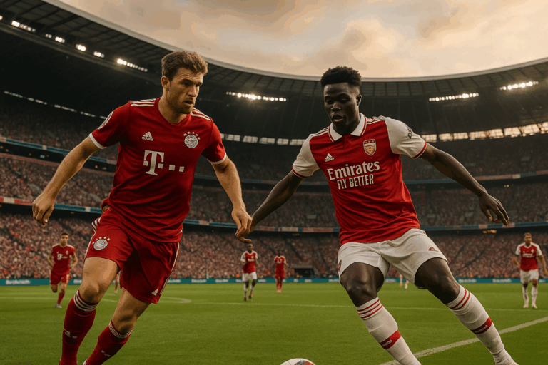 Prediksi Bayern Munich vs Arsenal 2025 – Duel Filosofi Sepak Bola Modern